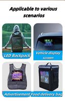 Bolsa de pecho con píxeles LED, Control de aplicación móvil, pantalla LED dinámica a todo Color, mochila 3D, mochila Led inteligente, promoción