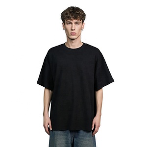 En stock, prêt à être expédié, vente en gros, ODM, t-shirt vierge en coton biologique premium 240 g/m², écologique, épais, structuré et confortable 2026 - Product Image 1