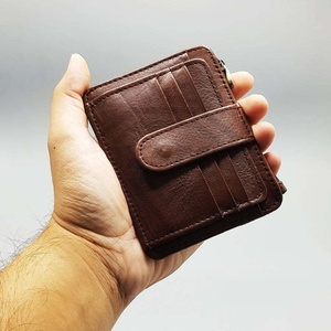 Porte-cartes de visite en cuir véritable pour hommes femmes Porte-cartes de crédit Porte-cartes mince Portefeuille à prix raisonnable - Product Image 5