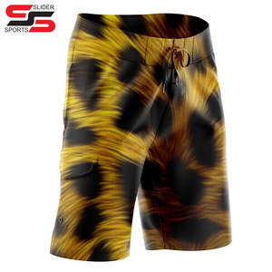 กางเกงว่ายน้ำขาสั้นสำหรับผู้ชายกางเกงขาสั้นชายหาดสำหรับว่ายน้ำเล่นเซิร์ฟแห้งเร็วพิมพ์ลายซับลิเมชันตามสั่ง - Product Image 1