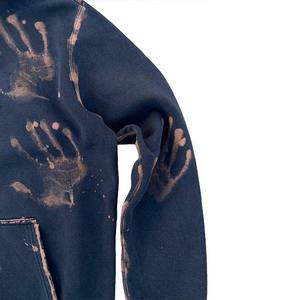 2024 recién llegados moda ácido lavado cremallera Sudadera con capucha pantalones de chándal acampanados conjunto Streetwear Jogger Distress 100% algodón invierno - Product Image 6