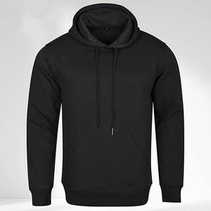 เสื้อฮู้ดผู้ชายผ้าฟลีซหนานุ่มแบบเรียบง่าย สั่งทำโลโก้ได้ เสื้อฮู้ดผ้าฝ้ายสำหรับผู้ชาย - Product Image 6