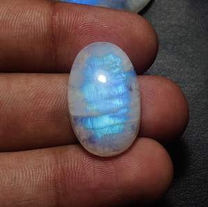 100% Natural Moonstone Cabochon Amazing Flashy Blue Moonstone Cabochon Rainbow Gemstone a precios de fábrica al por mayor Venta al por mayor - Product Image 2