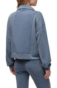 Kangroo เสื้อฮู้ดกระเป๋าเดินทางลำลอง, เสื้อผ้าแนวสตรีทเสื้อโชว์ไหล่แบบถักระบายอากาศได้ดีเป็นมิตรต่อสิ่งแวดล้อม - Product Image 4