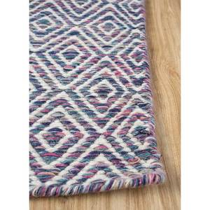 พรมจาไพร์ ADWV-13047 สีน้ำเงินอะบราช ทอแบบแบน ทำจากขนสัตว์และวิสโคส ลายเรขาคณิต สำหรับใช้ในบ้าน - Product Image 4