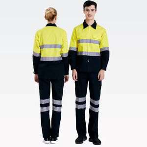 Combinaisons de travail de sécurité pour hommes en polyester respirant, imperméable, anti-rides, taille plus, réfléchissantes, personnalisées - Product Image 1