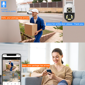 Caméra IP sans fil à double objectif extérieur 6MP 8MP CCTV Tuya Wifi Caméra à double objectif à double boule 4K Caméra réseau PTZ Sécurité - Product Image 5