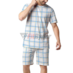 Conjunto de camisa y pantalones cortos para hombre, ropa de manga corta para hombre, conjunto corto de algodón de la mejor calidad, conjunto corto de estilo informal 100% de algodón para hombre - Product Image 5