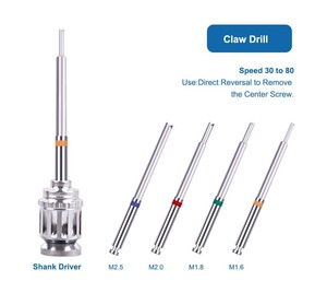 Dental Broken Screw Remover <b>Kit</b> Implant Drill Guide Extraction Surgical <b>Electric</b> Stainless Steel Blue Ergonomic - Product Image 2