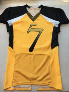 ชุดยูนิฟอร์มอเมริกันฟุตบอลแบบสั่งทำขายดีที่สุดประจำปี 2025 ระบายอากาศได้ดี ดีไซน์ไซส์ใหญ่ แขนสั้น ผลิตจากโพลีเอสเตอร์ 100% คุณภาพสูง - Product Image 5