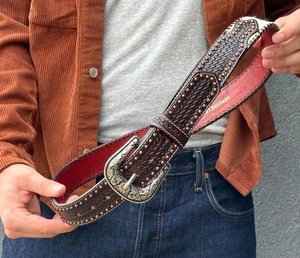 เข็มขัดหนังแท้สำหรับผู้ชายอุปกรณ์เสริมคุณภาพสูงระดับมืออาชีพและทนทานเข็มขัดสุดหรูดูมีสไตล์ - Product Image 4