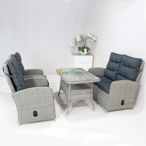 CH โรงงาน-ชุดโซฟาเฟอร์นิเจอร์หวายทันสมัยสำหรับพื้นที่กลางแจ้งที่หรูหราและห้องนั่งเล่น - Product Image 5