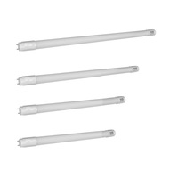Tube LED T8 moderne en gros, 9W, 900 mm, blanc, boîtier en verre et aluminium, G13, SMD 3528, lumière linéaire pour usage intérieur au bureau