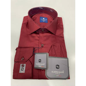 Camisa de primavera sólida de algodón 100% ajustada para hombre Tela transpirable cómoda hecha en Turkiye Disponible S a XXXL - Product Image 2