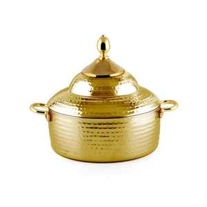La casserole ronde en métal parfaite pour tous les repas et occasions en acier inoxydable élégant et durable - Product Image 3