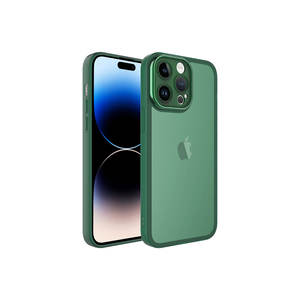 Coque en silicone vert foncé Netzy SAFACase pour iPhone 14 Pro transparente et avec protection de l'appareil photo - Product Image 1