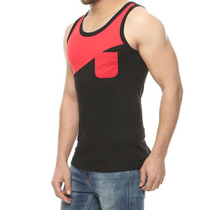 Custom Men's Gym <b>Tank</b> <b>Tops</b> Breathable Knitted Polyester/Cotton <b>Striped</b> Streetwear Workout Activewear From Pakistan - Product Image 3