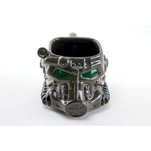 แก้วเซรามิก Fallout 3D Power Armor สไตล์คลาสสิก ทำมือ เป็นมิตรกับสิ่งแวดล้อม ความจุ 400 มล. พร้อมฝาปิด สำหรับกาแฟร้อนและเย็น - Product Image 3