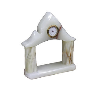 Intage-Reloj de mesa de mármol con cerradura, reloj de mesa para decoración del hogar - Product Image 1