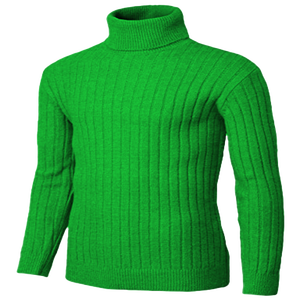 Suéter Unisex de Cuello Alto Ajustado, Tejido de Punto, Manga Larga, Transpirable, de Secado Rápido y Antiarrugas - Product Image 5