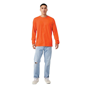Men's Premium Quality 100% Cotton Men's Full <b>Sleeve</b> <b>T</b>-<b>Shirt</b> 100% Cotton Crew Plain Blank Design <b>Long</b> Sleeved in <b>Black</b> Color - Product Image 4