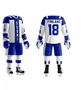 Uniforme de Hockey sobre hielo 100% poliéster para hombre, uniforme de entrenamiento, venta al por mayor - Product Image 4