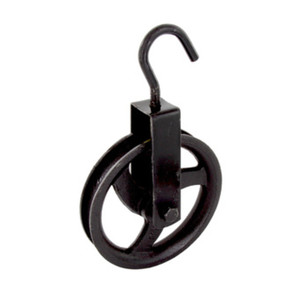 Carrello in Ghisa, Montatura e Gancio in Acciaio Stampato, Diametro 145 mm - Product Image 1