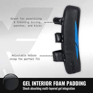 Almohadilla de brazo curvada de calidad superior para Kickboxing tailandés Muay Thai MMA Training Focus Punch Mitts para Protección física Objetivo DE BOXEO - Product Image 2