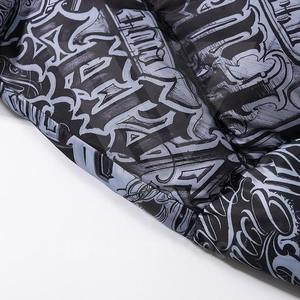 Veste matelassée pour homme avec logo personnalisé, manches longues, capuche, vêtements d'hiver et prix de gros, veste matelassée - Product Image 6