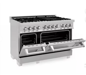 48 pulgadas 6.0 cu. in. Estufa Eléctrica de 7 Quemadores con 2 Hornos Eléctricos, Acero Inoxidable, Garantía de 3 Años - Product Image 1