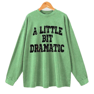 Camiseta de algodón 100% ecológica para mujer, camisetas holgadas de manga larga de gran tamaño para primavera y otoño, camiseta de gran tamaño sólida para mujer - Product Image 4