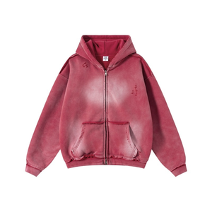 <span class=keywords><strong>Felpa</strong></span> da uomo con <span class=keywords><strong>cappuccio</strong></span> in cotone spugna pesante con <span class=keywords><strong>cappuccio</strong></span> rosso sbiadito e sbiadito <span class=keywords><strong>felpa</strong></span> con <span class=keywords><strong>cappuccio</strong></span> Vintage personalizzata - Product Image 5