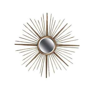 Iron Art Premium Unique Style Modern Home Decor Metal <b>Wall</b> <b>Mirror</b> Flower Design Pattern <b>Hanging</b> <b>Mirror</b> for Hotel Decoration Use - Product Image 2