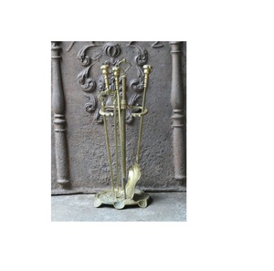 Chất lượng cao nhất lò sưởi công cụ thiết lập của 4 wrought sắt bếp phụ kiện củi giá chủ gỗ lưu trữ lò sưởi log - Product Image 3