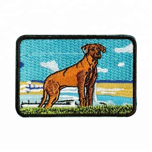 Écussons promotionnels de broderie de logo personnalisé 3D fer sur l'écusson de machines de transfert de chaleur d'animal pour des jeans d'enfants - Product Image 1