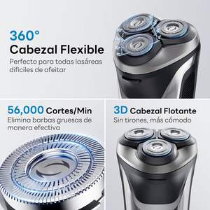 Rasoir électrique sans fil rotatif pour homme, étanche IPX7, pour usage humide et sec, interface en allemand - Product Image 6