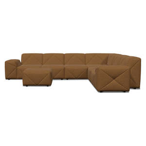 BFF Luxury Modern Corner <b>Sofa</b> Module Velvet Fabric Reclining Bed with Luxury <b>Legs</b> <b>for</b> Living & Dining Hotel Use - Product Image 1
