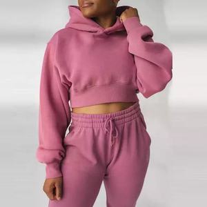 Manufacturers Custom Clothes Fleece <b>Blanket</b> Women's Hoodies Set Cropped Hoodie For Women Plus Size Women's Hoodies - Product Image 5