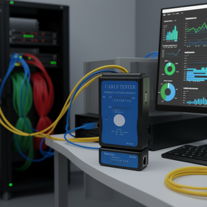 เครื่องทดสอบสายเคเบิลเครือข่าย CAT.5/CAT.6 พร้อมตัวทดสอบ USB RJ45 เพื่อการจัดการสายเคเบิลและอุปกรณ์เสริมอย่างมีประสิทธิภาพ - Product Image 3