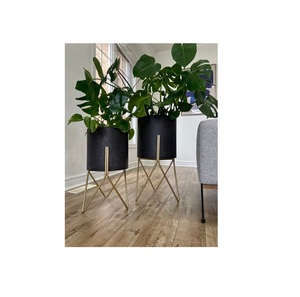 Nouvellement lancé Premium Or Pots De Fleurs et Jardinières Vente Chaude Fer Vases Planteur Haute Qualité En Acier Doux Table Décor Intérieur - Product Image 6