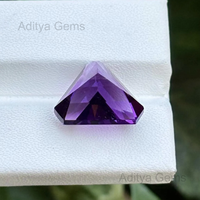 Améthyste africaine naturelle Trillion Triangle Pierres précieuses en vrac Jaipur Fabricant Prix de gros Fabrication de bijoux 1mm à 50mm Violet