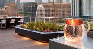 Fabriqué à la main 100% cuivre pur 24 onces extra large tasse de mule de Moscou avec poignée en laiton finition martelée verres à bière de qualité supérieure - Product Image 4