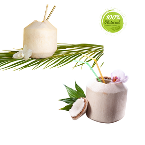 Cáscara de coco pelada con diamante fresco apoya el bienestar mental - Product Image 2