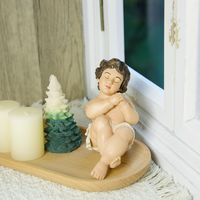 Vente en gros d'usine de statues religieuses catholiques en résine, cadeaux chrétiens personnalisés, souvenirs, statue de Jésus-Christ, vente de Jésus-enfant