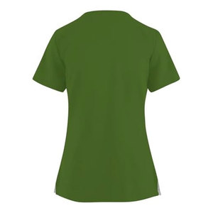 เสื้อสตรีแขนสั้นผ้าสแปนเด็กซ์เสื้อพยาบาลแขนสั้นระบายอากาศได้ดีผลิตตามสั่ง - Product Image 4