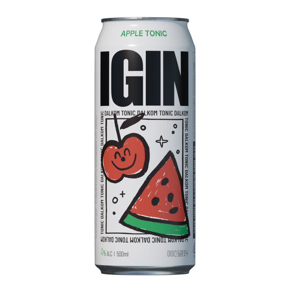 Bebida alcoólica IGIN Tônica de Maçã 500ml, 4% - Ideal para festas