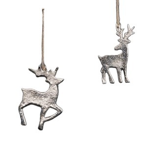 Elegante hecho a mano de Metal colgante Reno adornos navideños árbol decorativo colgante vacaciones festivo decoración del hogar regalo - Product Image 2