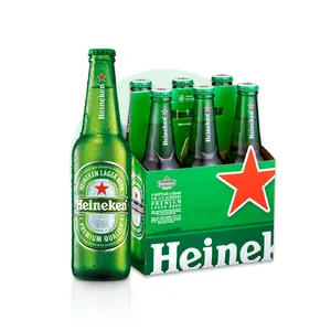 Hollandalı Heineken yüksek kalite büyük bira 330ml x24 şişe sayısı Heineken bira 5% ABV toptan/toplu fiyat