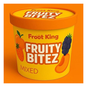 Tasse à crème glacée Bitez fruitée de haute qualité Prix de gros Saveurs assorties Noix de coco Ananas Mangue Papaye Fraise Chocolat - Product Image 4