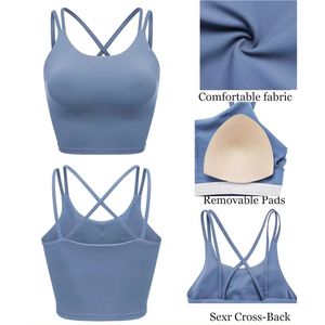 Soutien-gorge de sport en soie respirant XXL pour femmes soutien-gorge d'entraînement de course Yoga Gym Sexy quantité en vrac - Product Image 2